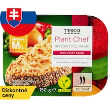 Tesco Plant Chef Rastlinná nátierka z tofu s vločkami z červenej a zelenej papriky a čili 150 g